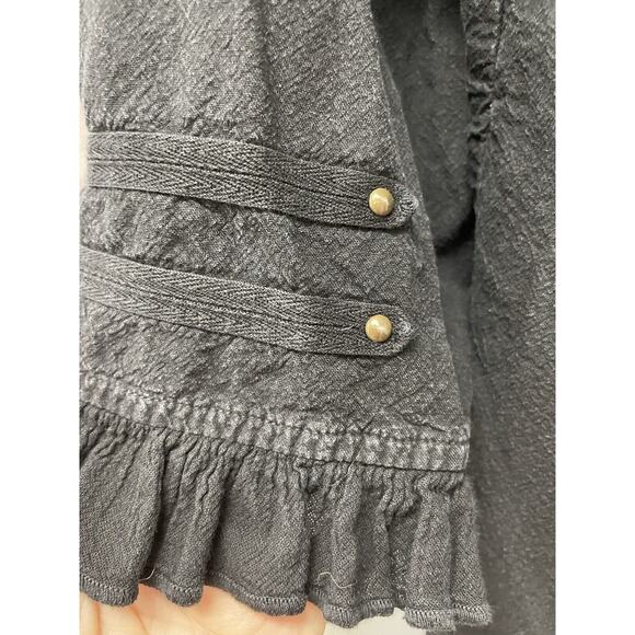 Soft Surroundings Boho Shirt Top Womens Size 2XL Beaded Peasant Lagoelook - Picture 7 of 9